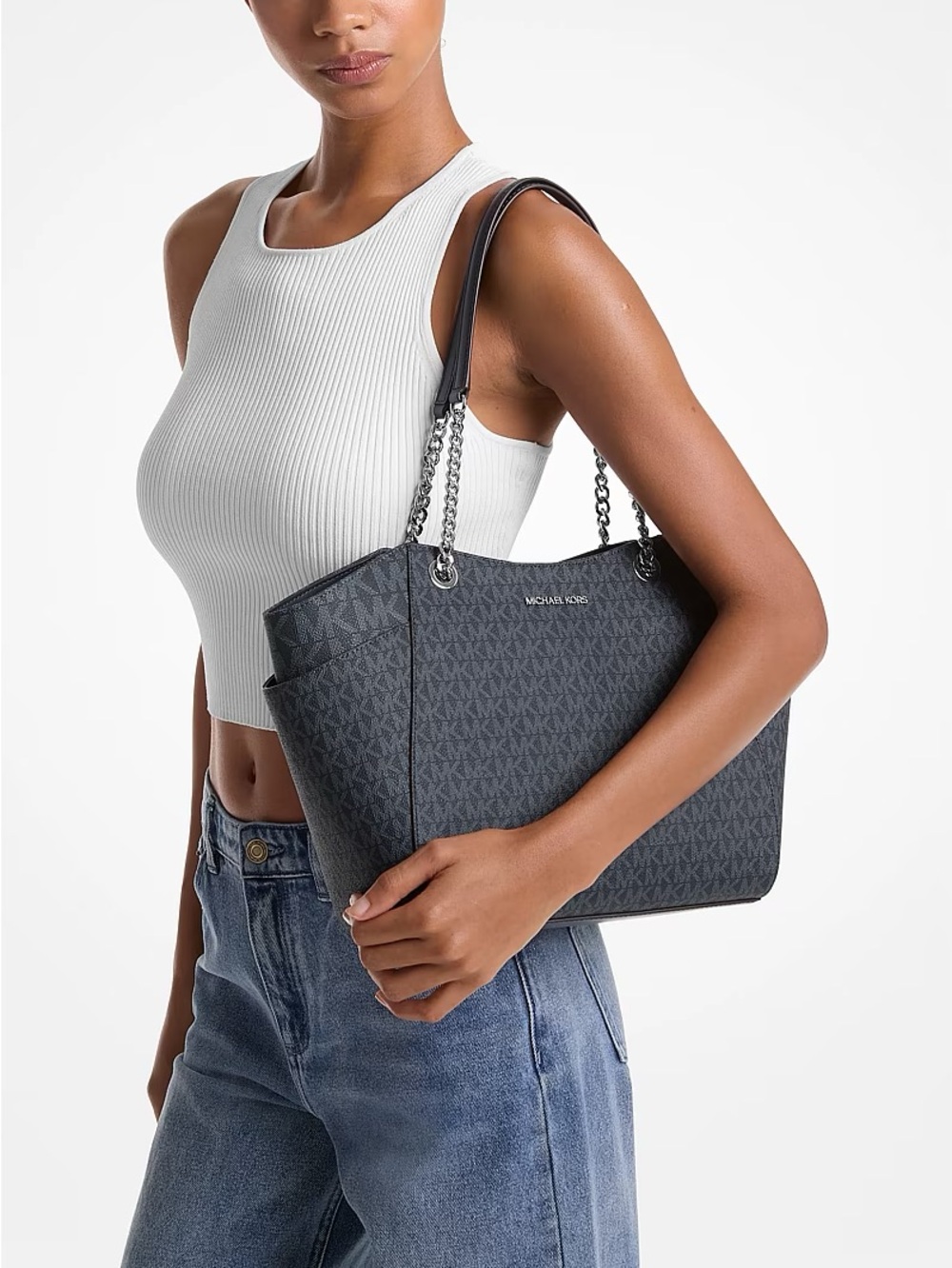Michael Kors Large Signature Logo Shoulder‎ Bag